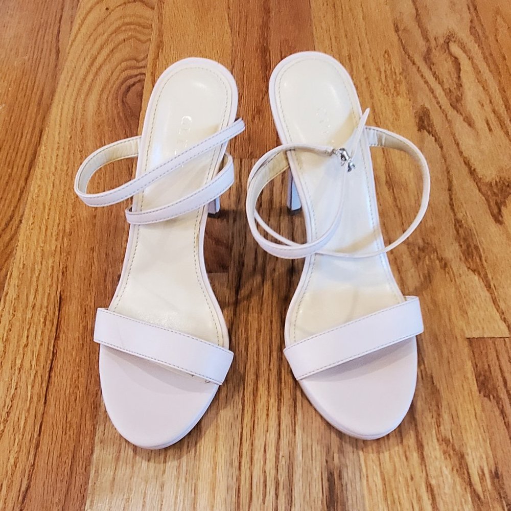 Guess SWTARENA Beige Ankle Strap Heels